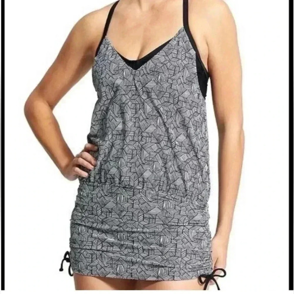 Athleta Laguna Side Tie Tankini Top 34 D/DD - Picture 1 of 6